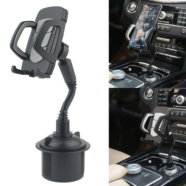 For Cell Phone 360° Adjustable Universal Car Mount Gooseneck Cup Holder Cradle