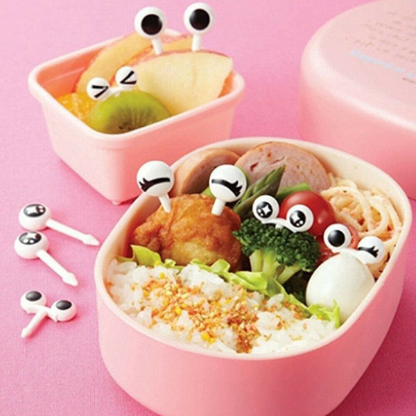 4Set Mini Kids Animal Food Fruit Picks Forks Lunch Box Accessory Decor Tool Kits