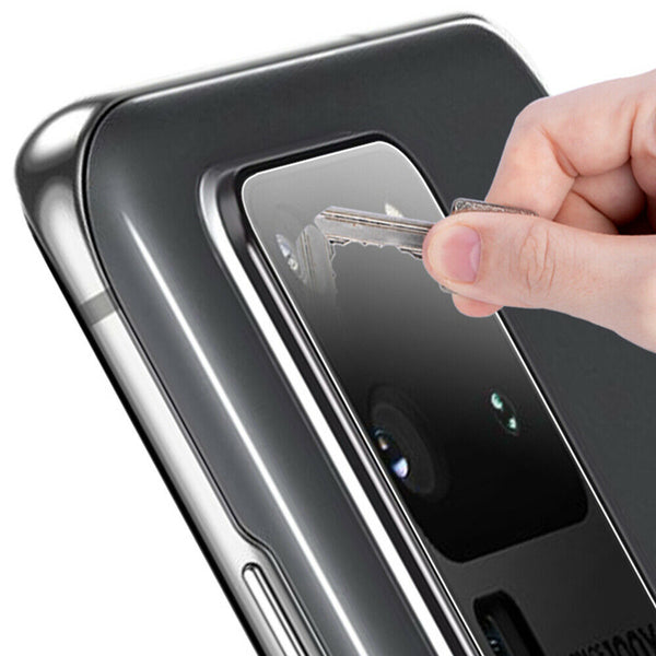 For Samsung Galaxy S20+ Ultra Tempered Glass Screen Protector + Camera Lens Film