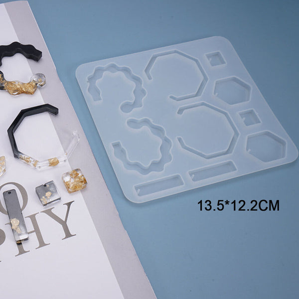 DIY Silicone Earring Pendant Mold Making Jewelry For Resin Necklace Mould Craft