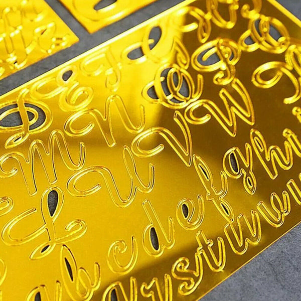 Acrylic Letter Alphabet Cake Mold Press Cookie Cutter DIY Stamp Fondant Mould