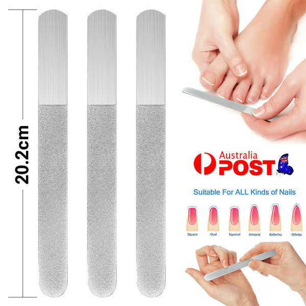 8" DIAMOND DEB NAIL FILE  DOUBLE SIDE PODIATRY CUTTER CLIPPER STEEL HEAVY DUTY