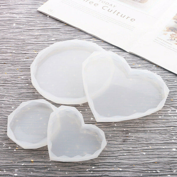 Coaster Resin Casting Mold Epoxy Mould Silicone Jewelry Agate Making Tool Craft