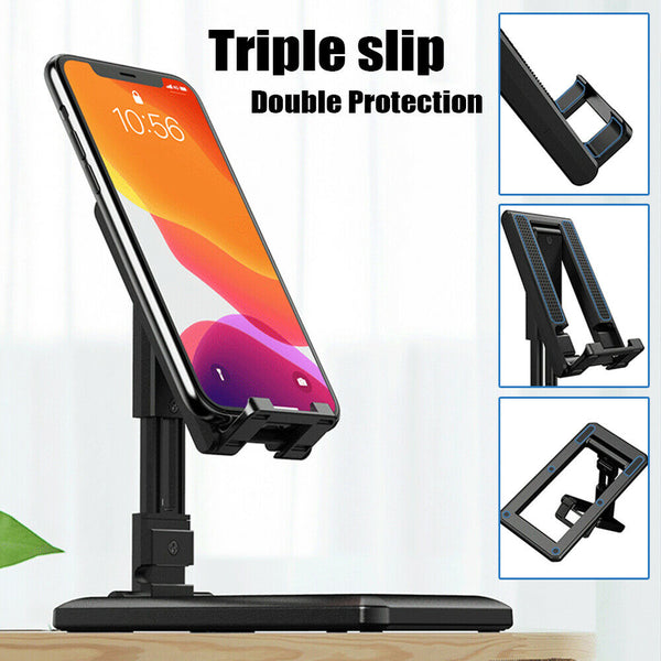 Universal Foldable Desk Stand Holder Bracket For Mobile Phone Tablet Adjustable