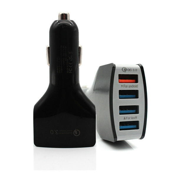 PD Fast Charging QC3.0 3.4A Car Charger Plug Multi USB-C Adapter Quick Charge