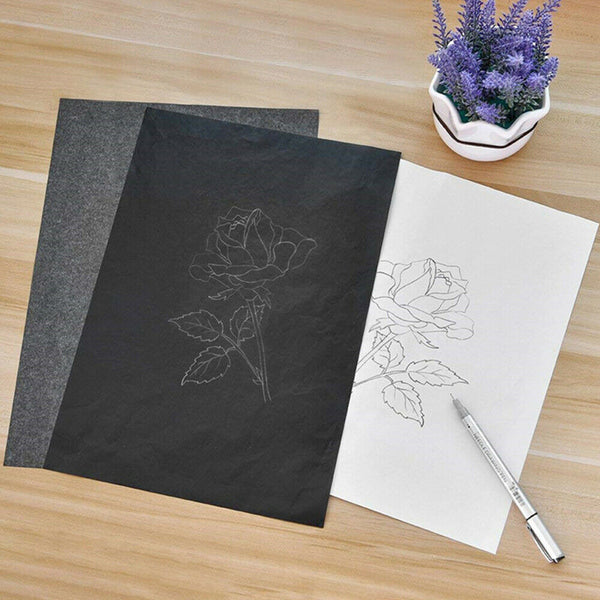 50/100 Sheets Carbon Paper Transfer Copy Graphite Tracing A4 Wood Canvas Art *