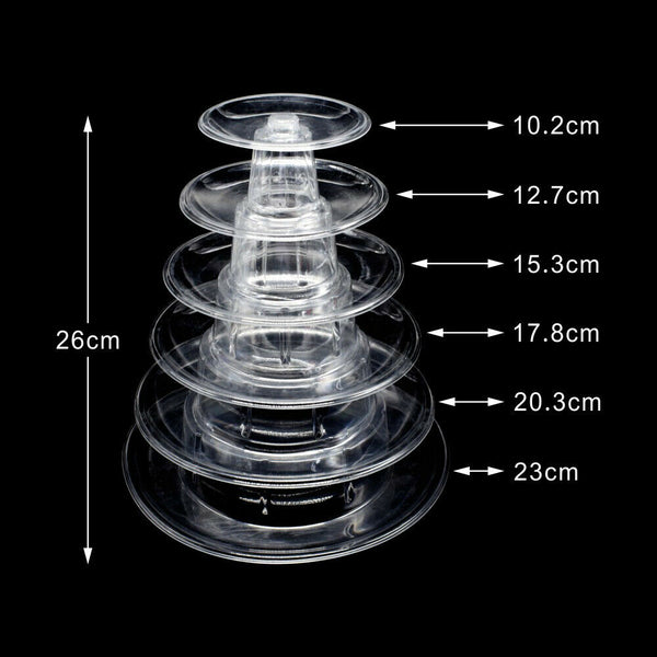 6 Tiers Macaron Tower Holder Display Rack Chocolate Cupcake Stand Wedding Party