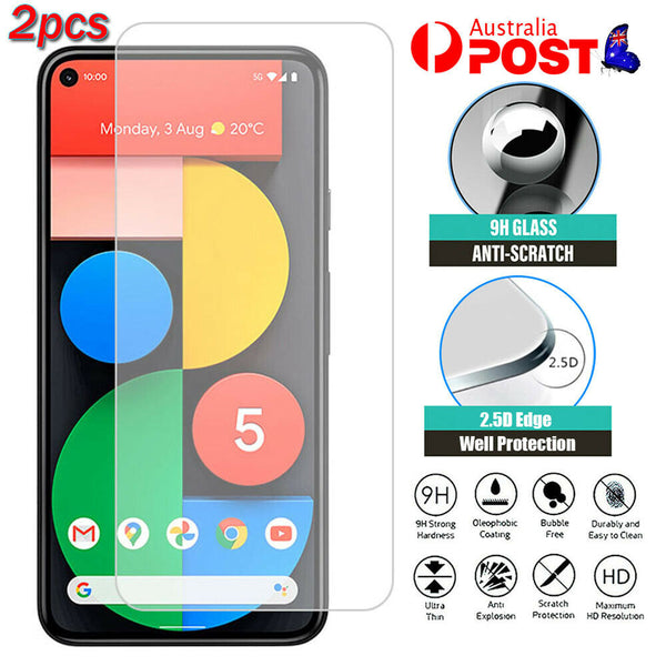 2X For Google Pixel 5 4A 5G 4 XL 3A 3 3XL 2 XL Tempered Glass Screen Protector