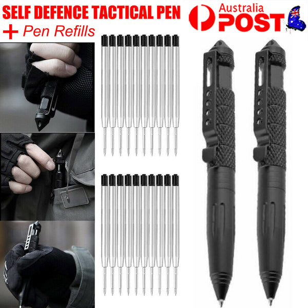 Self Defence Tactical Pen Glass Breaker DNA Catcher Survival Emergency Tool AU