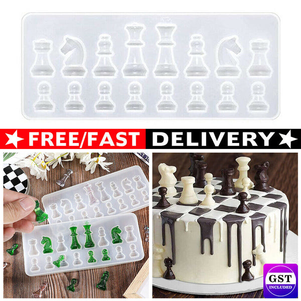 International Chess Silicone Pendant Jewelry Mould Resin Epoxy Casting Mold Tool