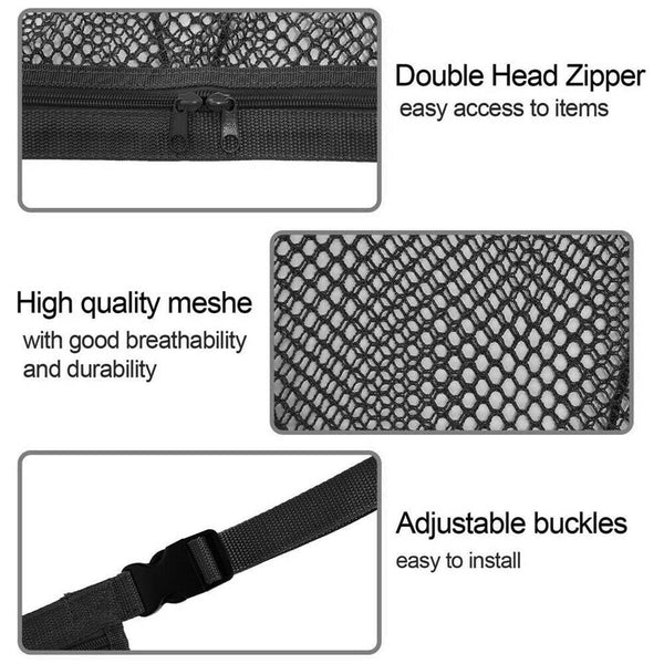 Car Roof Ceiling Cargo Net Mesh Storage Bag Pouch Pockets For SUV Van 90x65cm