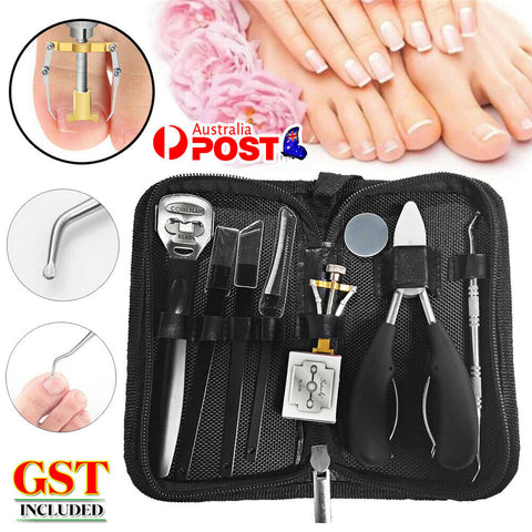15pcs Ingrown Toenail Lifter Tool Treatment Nail Clipper Correction Pedicure Kit