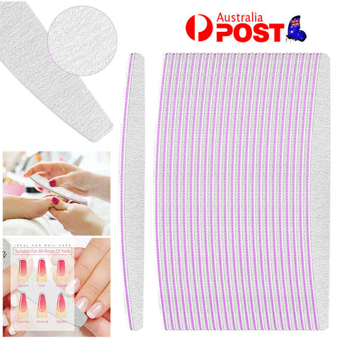 UP 200x Double Sided Pedicure Nail Files 100 180 Grit Manicure Nail Care Sanding