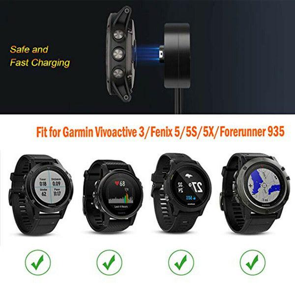 Watch Charger Charging Cable Cradle Cord Magnetic For Garmin Fenix 5 5s 5x Plus