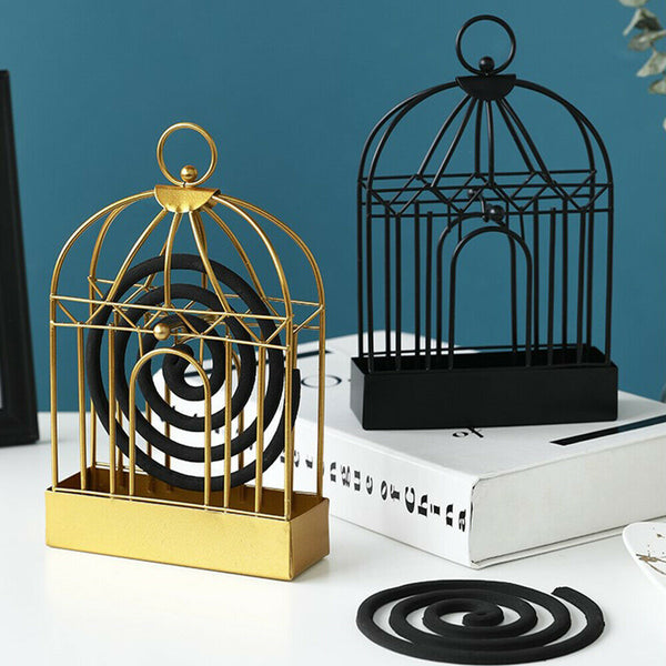 Mosquito Coil Holder Outdoor Birdcage Decor Burner Repellant Garden Mozzie Home