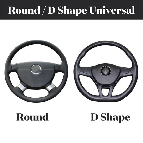 15inch/38cm PU Leather Car Steering Wheel Cover Anti-slip Protector Accessories