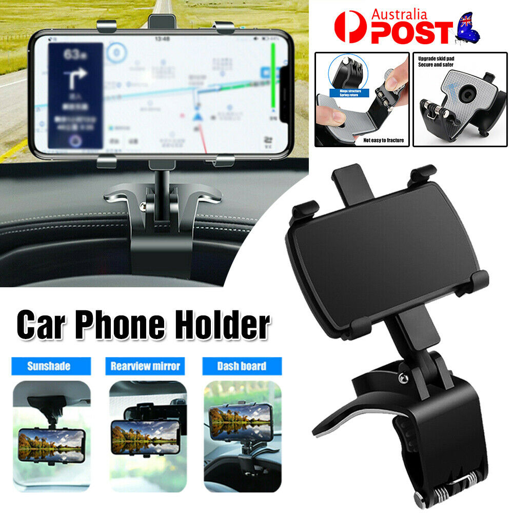 Universal Smart Phone GPS Holder Car Dashboard Sun Visor Mount Bracket Stand