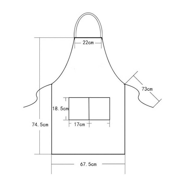 AU Canvas Pocket Apron Adjustable Baking Chefs Kitchen Coffee Cooking BBQ