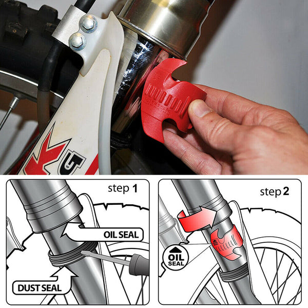 Front Motorcycle Oil Seal Fork Cleaner Shock Absorber Repair Tool 45 to 55mm