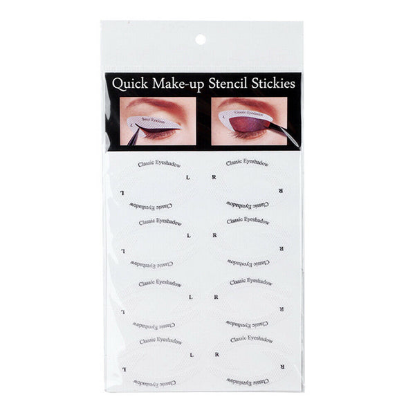 4 Sheets Quick Eyeliner Eyeshadow Stencils Eye Makeup Stickers Different Style