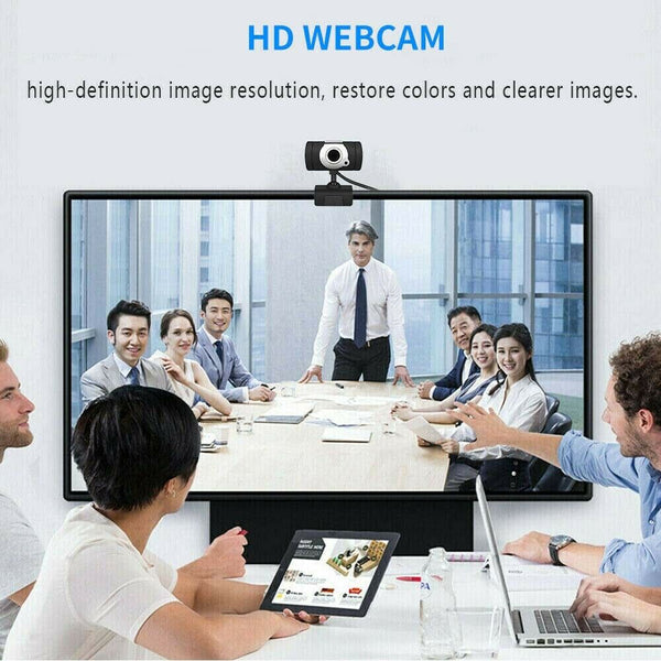 USB Webcam Full HD Web Camera Cam with Microphone for PC Computer Laptop Desktop