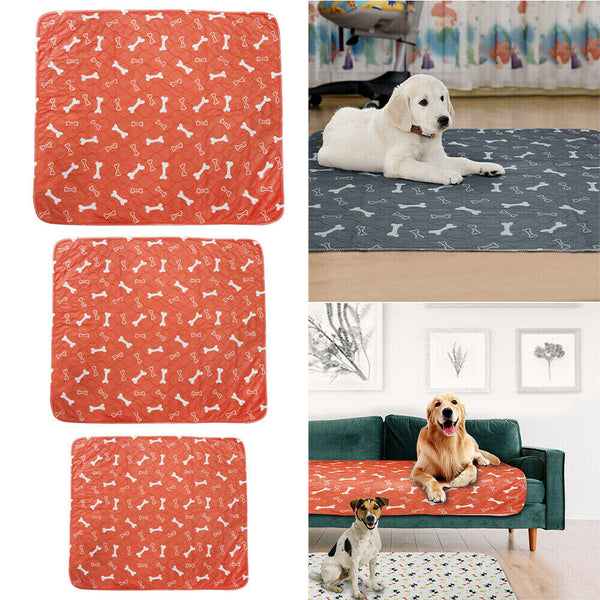 Washable Pet Dog Cat Puppy Training Pee Reusable Pads Cushion Bed Absorbent Mat