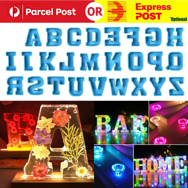 Large Alphabet Epoxy Resin Mold 3D Alphabet English Letter A To Z Mould Decor AU