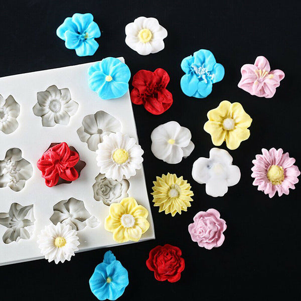 3D Silicone Flower Lace Fondant Mould Cake Border Decor Baking Mold Sugarcraft