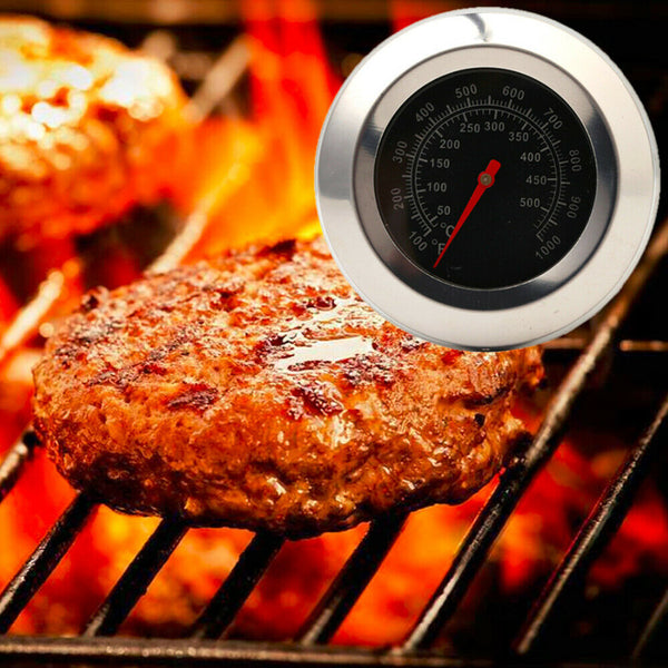 Latest Stainless Steel BBQ Smoker Grill Thermometer Temperature Gauge 50-500℃