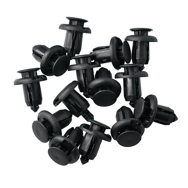 100X Car Plastic 10MM Clips Rivet Push Fit Door Boot Trim Panels Bumper Fastener