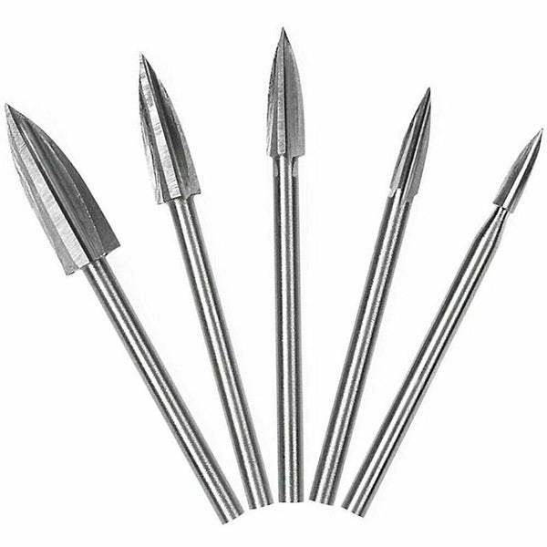 5 PCS/Set Wood Carving And Engraving Drill Bit Milling Cutter Carving Root