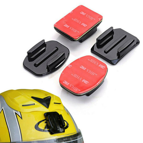 4 Pack Curved & Flat Adhesive Mounts For GoPro Hero 8/7/6/5/4/3 For DJI Camera