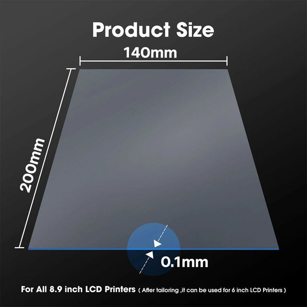 5PCS 3D Printer FEP Film Sheets For Anycubic SLA Photon Resin 200*140*0.1mm