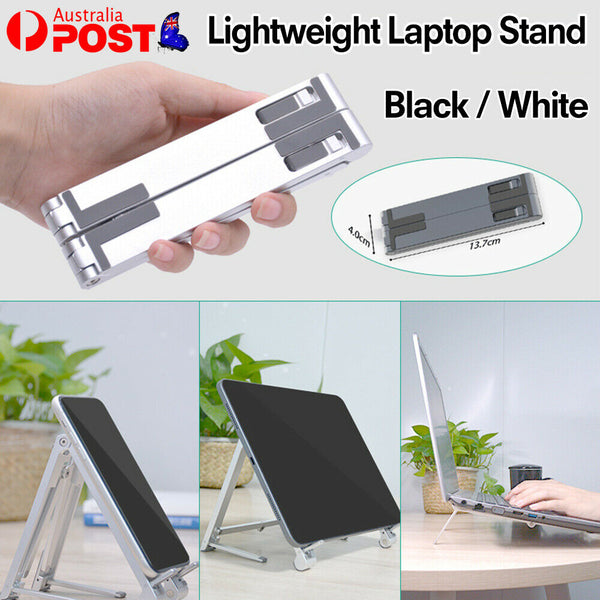 AU 3 in1 Portable Adjustable Aluminium Tablet Stand Phone Holder Laptop Stand