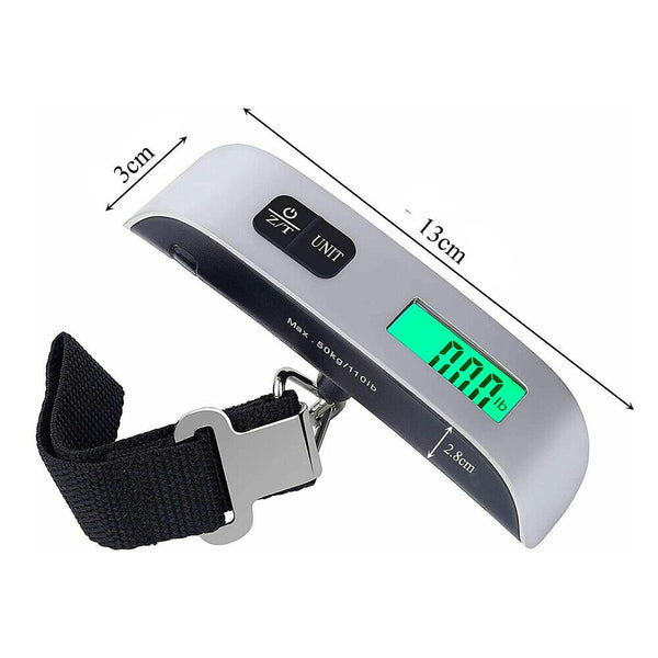 Portable Electronic 50 KG Digital Luggage Scale Weight Travel Measures Weighing