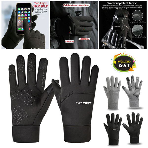 Winter Warm Thermal Outdoor Sports Waterproof Windproof Touch Screen Ski Gloves