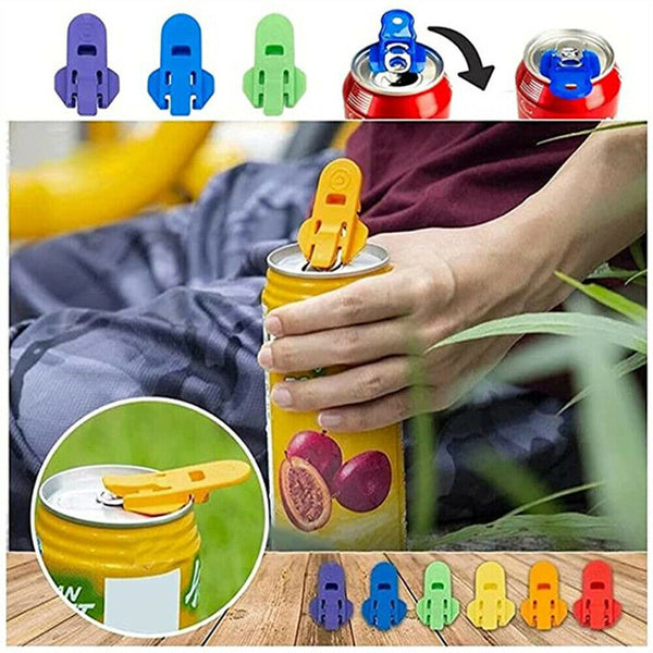 6PCS Easy Can Opener Portable Drink Beer Cola Beverage Drink Opener Party Tool