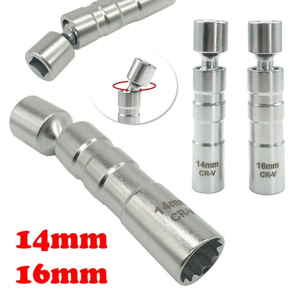 14mm 16mm Spark Plug Socket Magnetic Wrench Removal Tool Thin Joint Wall Sockets