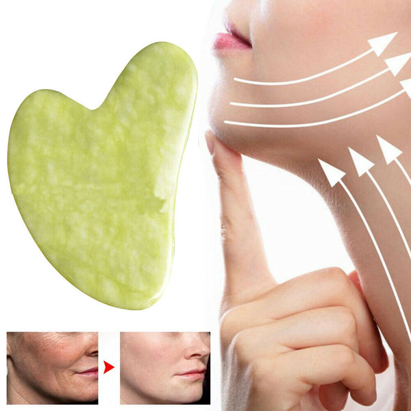 Natural Facial Gua sha Slimming Massager GuaSha Set for Face Jade Tool AU