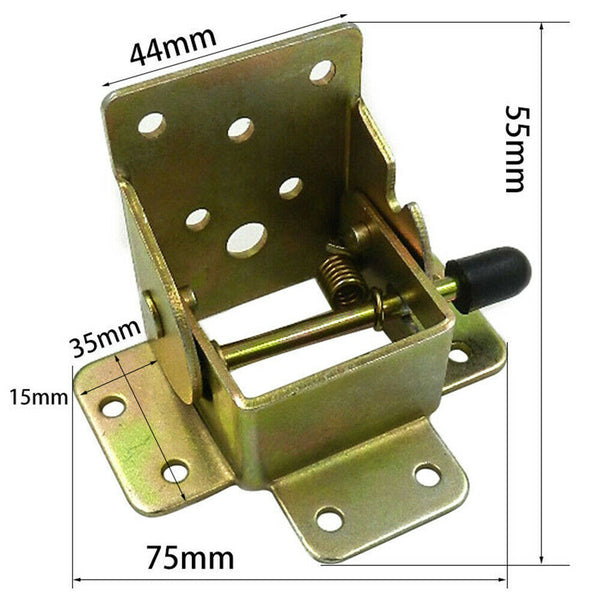 4Pcs Folding Table Leg Brackets Fittings Self Lock Extension Foldable Hinge DIY