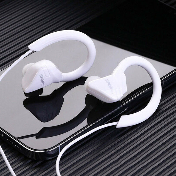 Sports Ear Hook Run Headphone Earbuds Aux 3.5mm Jack In Ear Earphones With Mic