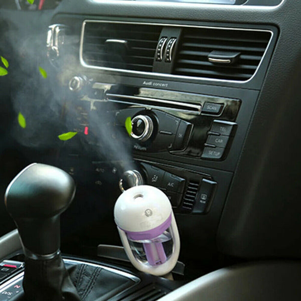 Mini Car Air Humidifier Essential Oil Diffuser Ultrasonic Aroma Mist Purifier AU