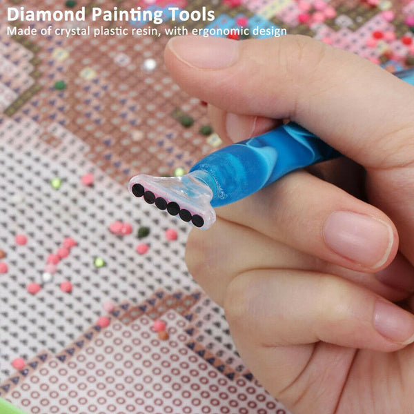 6 Heads Diamond Painting Tool Box 5D Diamond Accessories Art Crafts Pen Set Diy