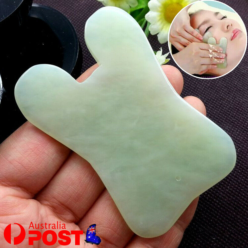 Gua Sha Jade Scraping Board Facial Care Massagers Health Scraper Tool Salon