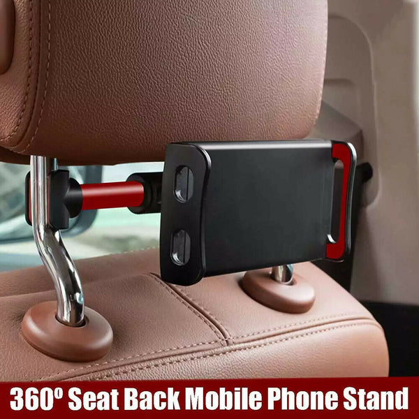 Extendable Foldable Headrest Mount Holder Metal Car Seat For iPhone iPad Tablet