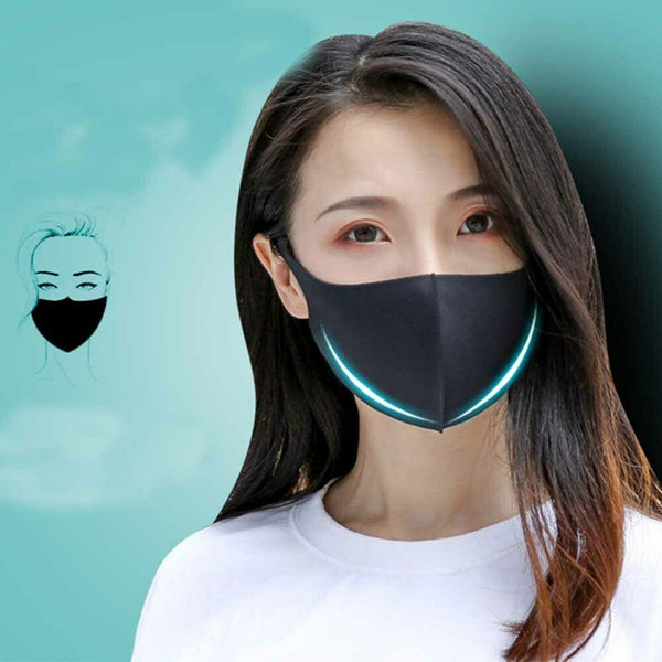 Unisex Washable Black Fashion Face Mouth Mask Cover Protective Masks Reusable