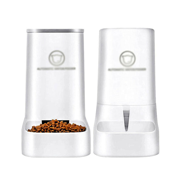 Automatic Pet Dog Cat Food Water Dispenser Feeder Self Feeding Bowl Bottle AU