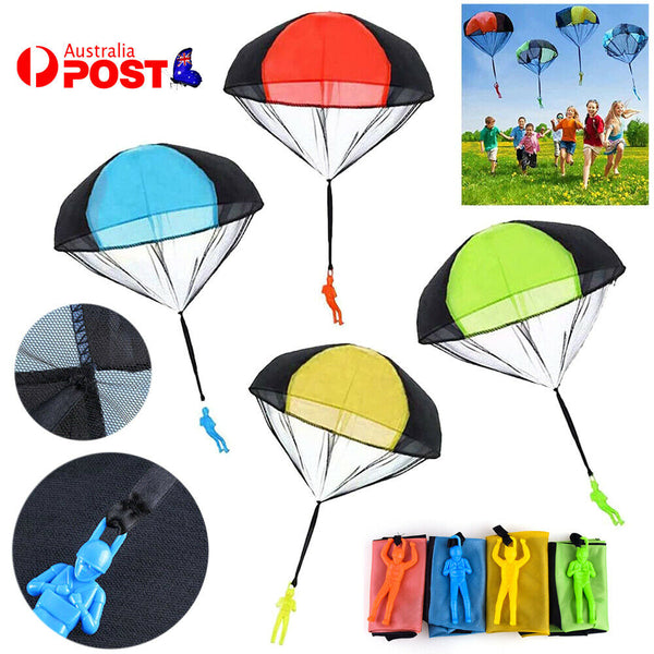 Hand Throwing Mini Soldier Parachute Funny Toy Kid Outdoor Game Play Educational