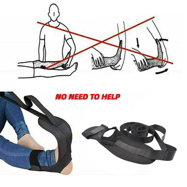 Yoga Ligament Stretching Belt Strap Rehabilitation Training Foot Correct Ankle