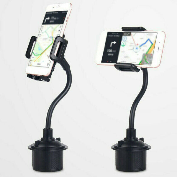 Universal Car Mount Adjustable Gooseneck Cup Holder Cradle For Cell Phone Iphone